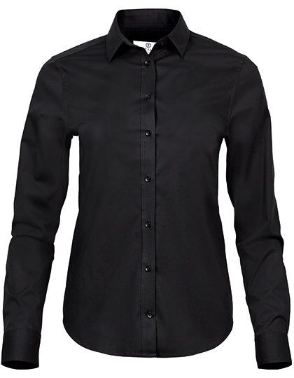 Women´s Stretch Luxury Shirt – Tee Jays in Black