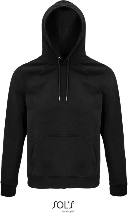Unisex Bio Raglan Kapuzen Sweater Stellar – SOL'S in Black