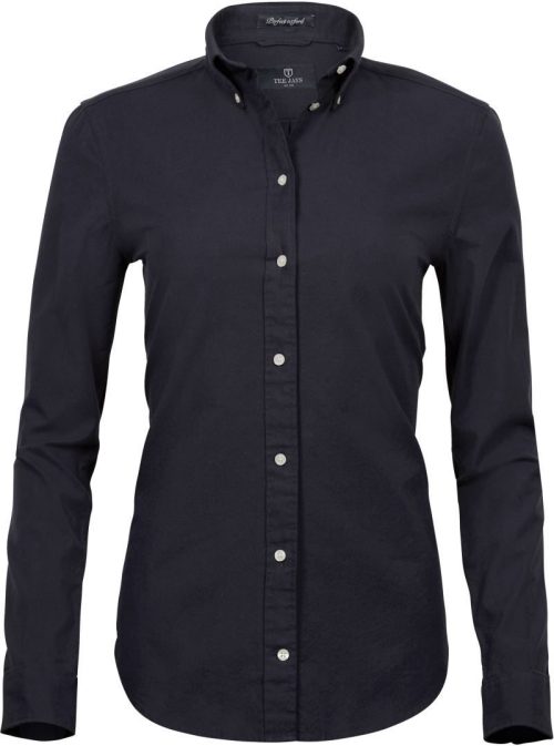 Oxford Bluse "Perfect" langarm TJ 4001 – Tee Jays in Black