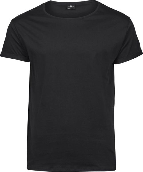 Herren T-Shirt mit Umschlag am Arm TJ 5062 – Tee Jays in Black
