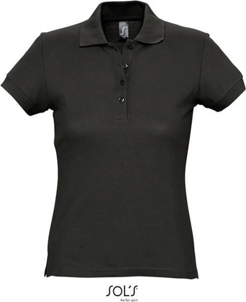 Damen Piqué Polo Passion – SOL'S in Black