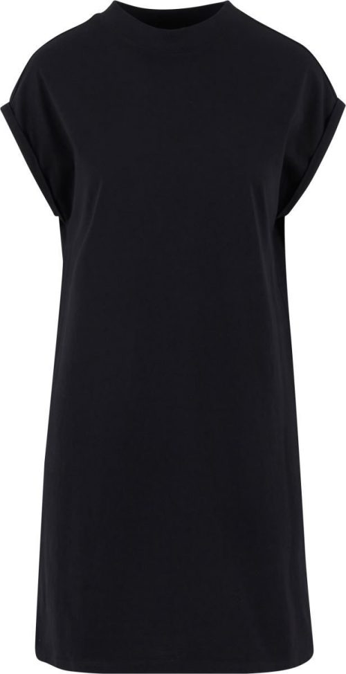 T-Shirt Kleid mit Stehkragen NM 026 – New Morning Studios in Black
