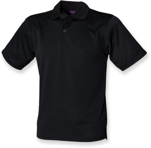 Men´s Coolplus® Wicking Polo Shirt – Henbury in Black