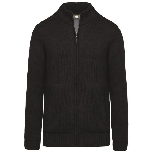 Strickjacke mit Fleecefutter, Herren WK959 – WK in Black