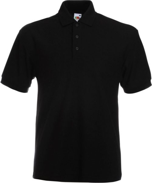 Schweres Piqué Polo Heavy 65/35 Pique Polo – Fruit of the Loom in Black