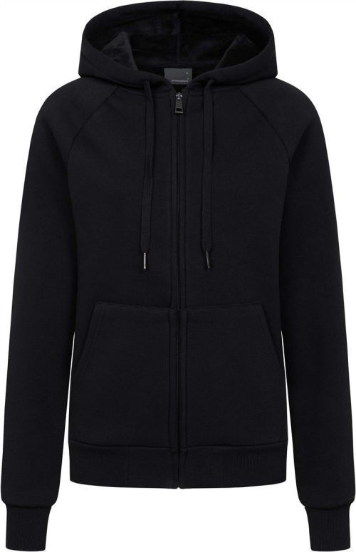 Schwere Damen Kapuzen Sweatjacke 5505 – Promodoro in Black