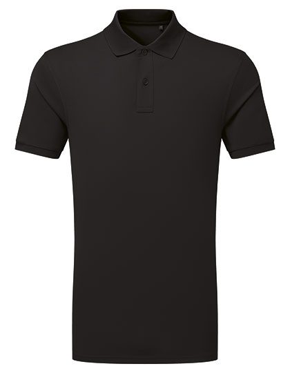 Men´s Recycled Polyester Performance Polo – Asquith & Fox in Black