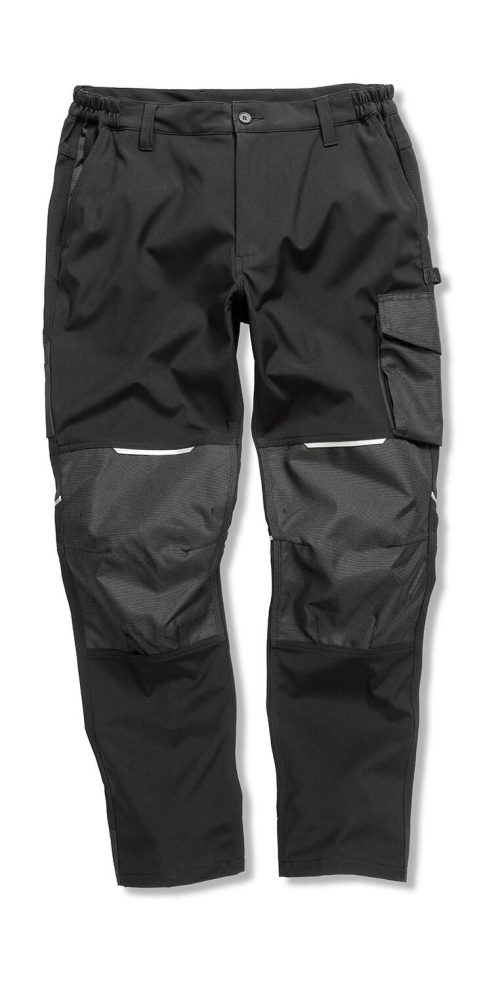 Slim Fit Soft Shell Work Trouser – Result Workguard in Black
