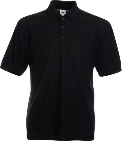 Piqué Polo 65/35 Pique Polo – Fruit of the Loom in Black
