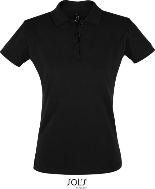 Damen Piqué Polo Perfect Women – SOL'S in Black