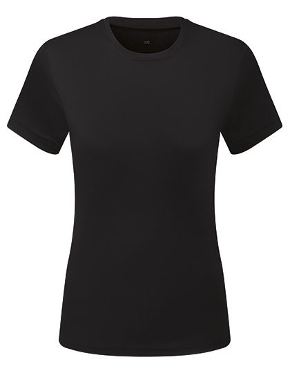 Women’s TriDri® Ion-Charge recycled textured tee – TriDri® in Black