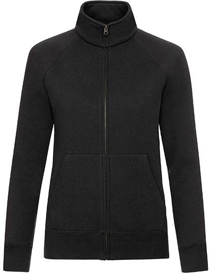 Ladies´ Premium Sweat Jacket – Fruit of the Loom in Black