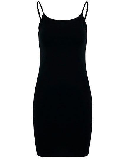 Ladies Stretch Jersey Slim Dress – Build Your Brand in Black