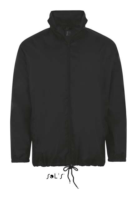 Sol's Shift - Unisex Water Repellent Windbreaker – SOL'S in Black