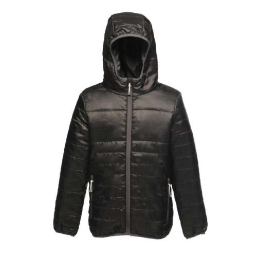 Kids' Stormforce - Thermal Hooded Jacket – Regatta in Black