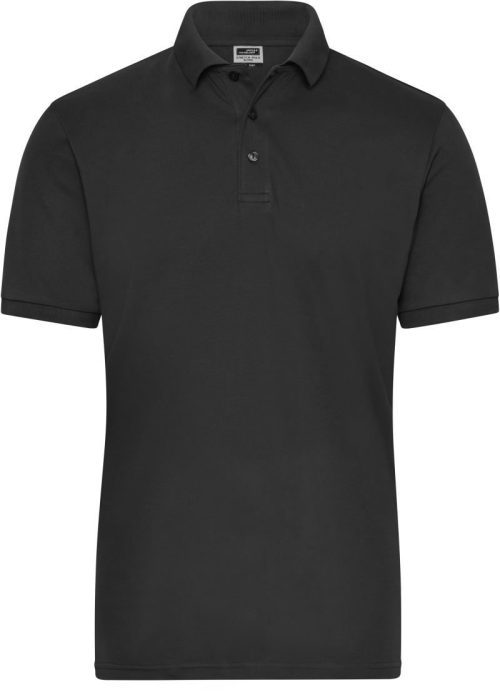 Herren Bio Workwear Stretch Polo - Solid JN 1806 – Daiber in Black