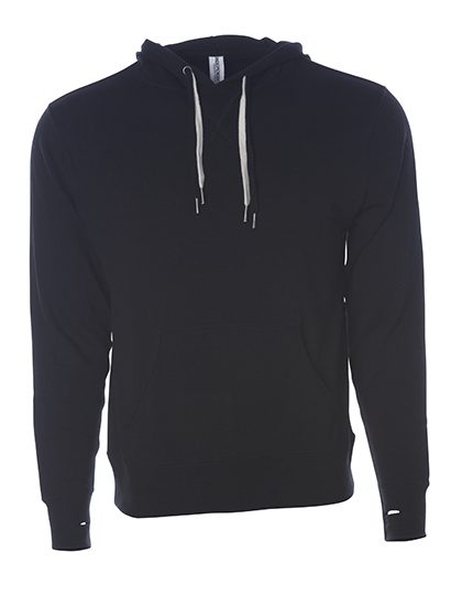 Unisex Midweight French Terry Hooded Pullover – Independent in Black