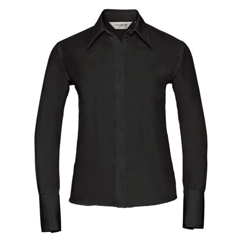 Ladies' Long Sleeve Ultimate Non-Iron Shirt R-956F-0 – Russell in Black