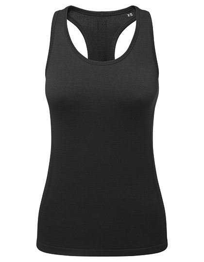 Women´s Recycled Seamless ´3D Fit´ Multi-Sport Flex Vest – TriDri® in Black