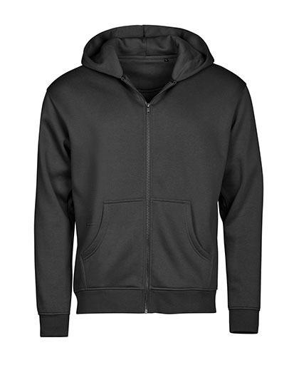 UNLABELED Hooded Full Zip Sweatshirt – Tee Jays in Black