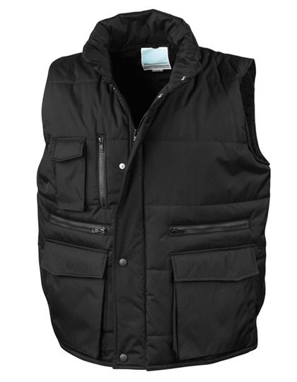 Lance Ripstop Bodywarmer – Result Workguard in Black