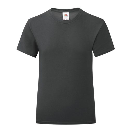 Mädchen-T-Shirt Iconic 150 T 61-025-0 – Fruit of the Loom in Black