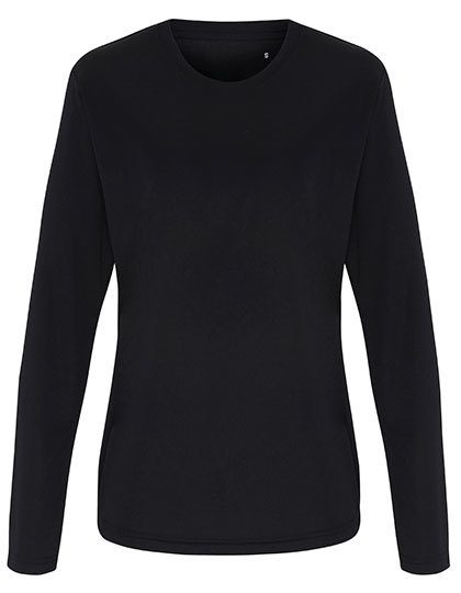Women´s Long Sleeve Performance T-Shirt – TriDri® in Black