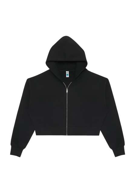 Womens Relaxed Crop Zip – Lane Seven in Black