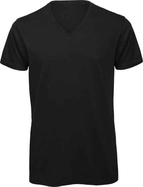 Herren V-Ausschnitt T-Shirt Inspire V T /men_° – B&C in Black
