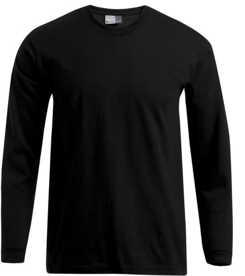 Herren Premium T-Shirt langarm 4099 – Promodoro in Black