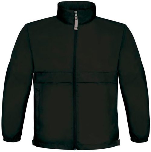 Ungefütterter Kinder Windbreaker Sirocco /kids – B&C in Black