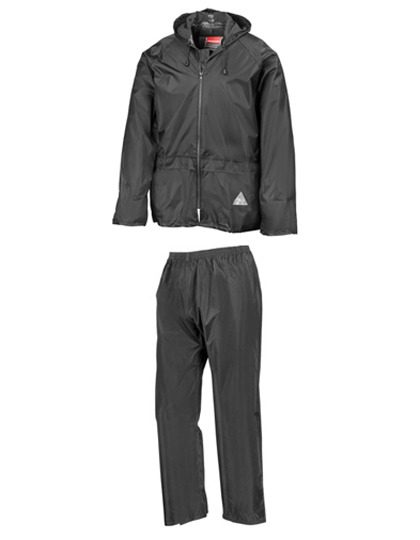 Waterproof Jacket & Trouser Set – Result in Black