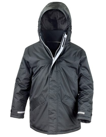 Junior Channel Parka – Result Core in Black