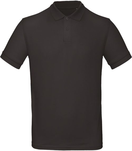 Men's organic polo shirt PM430 – B&C in Black