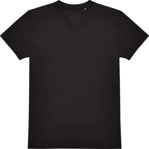 V-Ausschnitt T-Shirt #E150 V – B&C in Black