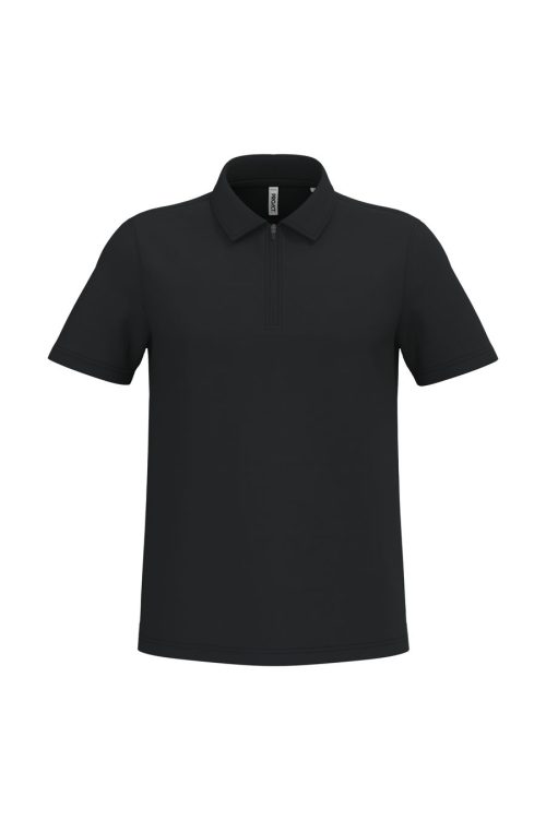 Herren Sport-Poloshirt mit 1/4-Reißverschluss PA492 – Proact in Black