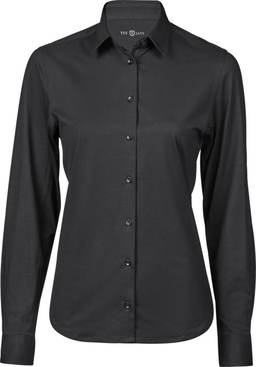 Active Stretch Bluse langarm TJ 4031 – Tee Jays in Black