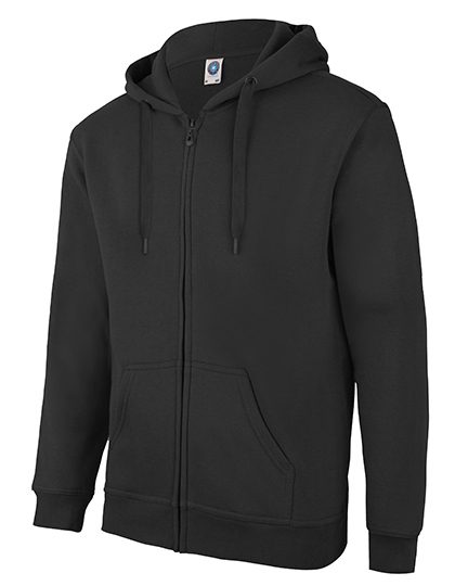 Zip Through Hooded Sweat Jacket – Starworld in Black