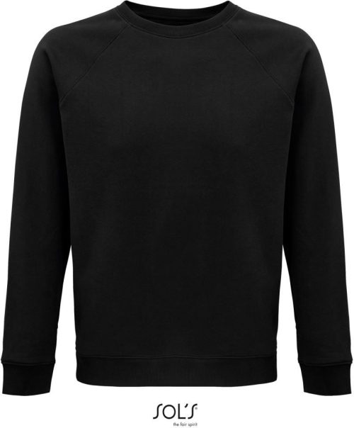 Unisex Bio Raglan Sweater Space – SOL'S in Black