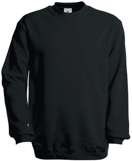 Crew Neck Sweatshirt Set In WU600 – B&C in Black