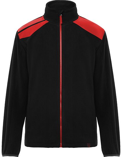 Fleece Jacket Terrano – Roly Workwear in Black 02/Red 60
