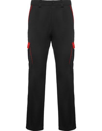 Trousers Trooper – Roly Workwear in Black 02/Red 60