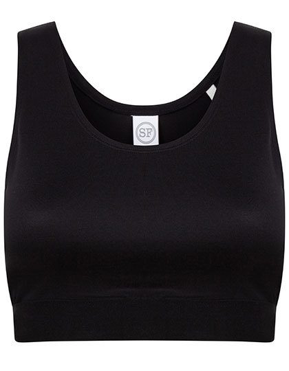 Kids´ Fashion Crop Top – SF Clothing in Black/Black