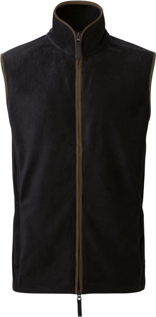 Men's 'artisan' Fleece Gilet – Premier in Black/Black