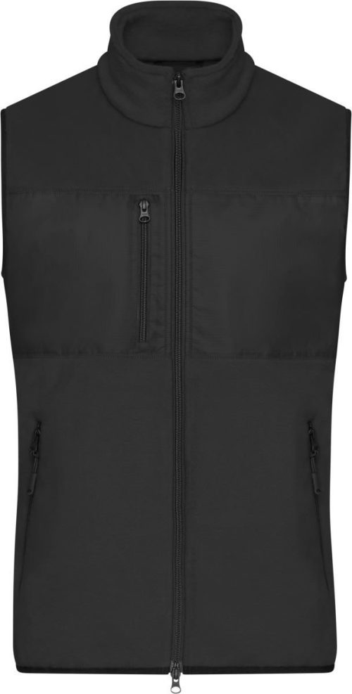 Herren Fleece Gilet JN 1310 – Daiber in Black/Black