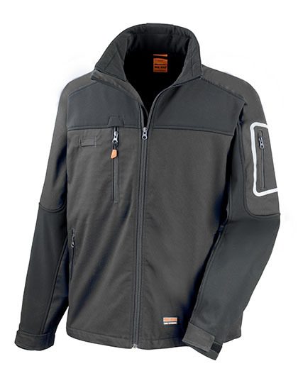 Sabre Stretch Jacket – Result Workguard in Black/Black