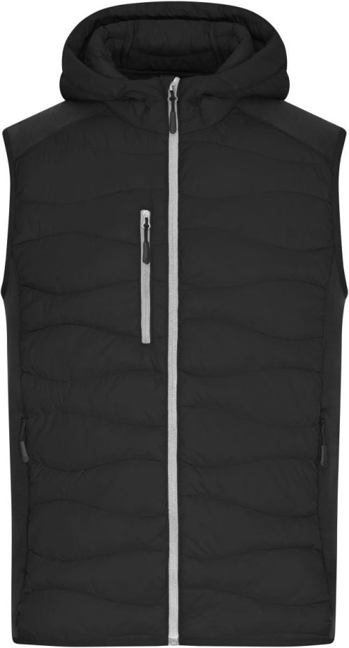 Herren Stretch Fleece Bodywarmer JN 1328 – Daiber in Black/Black