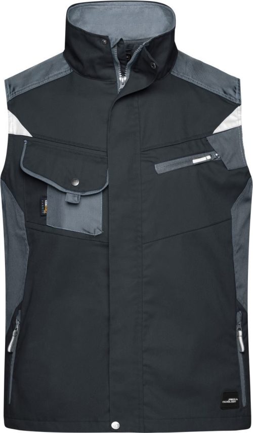 Workwear Gilet - Strong JN 822 – Daiber in Black/Carbon