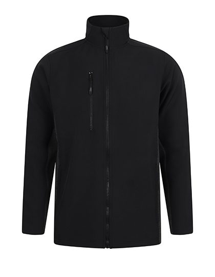 Unisex Softshell Jacket – Henbury in Black/Charcoal