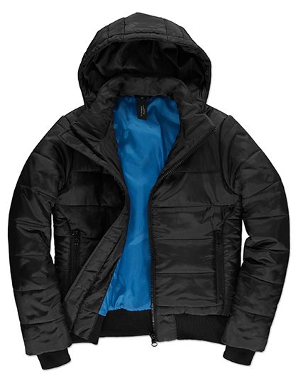 Women´s Jacket Superhood – B&C COLLECTION in Black/Cobalt Blue